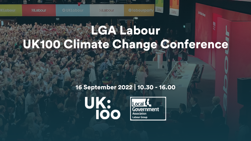 LGA Labour / UK100 Climate Change Conference Poster 