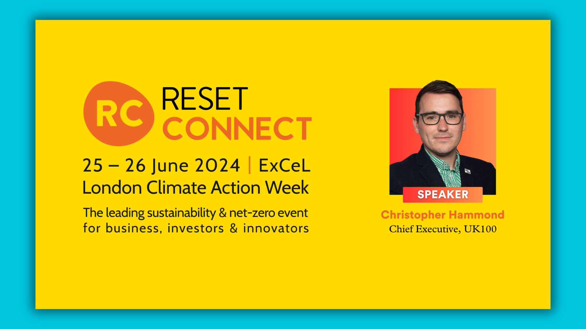 UK100 at Reset Connect during London Climate Action Week