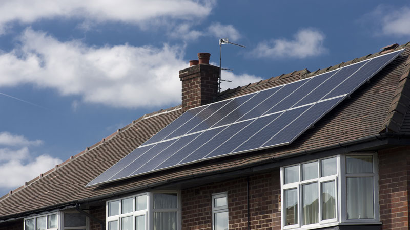 Roof top solar panels