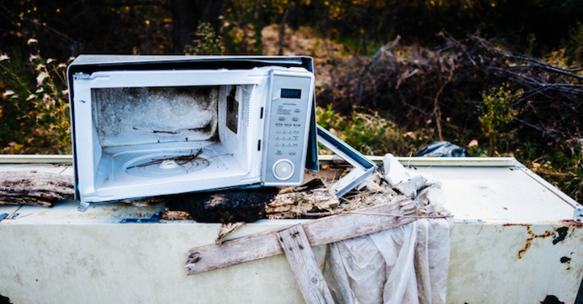 Abandoned microwave