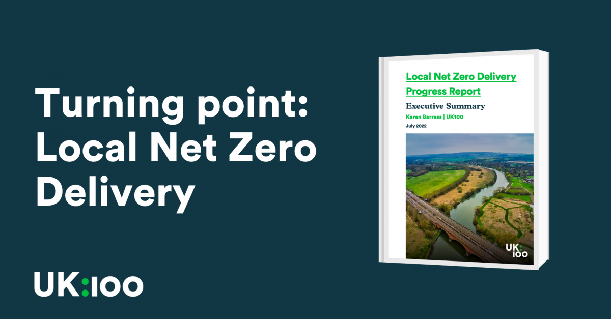 A holding image that reads Turning point: Local Net Zero Delivery