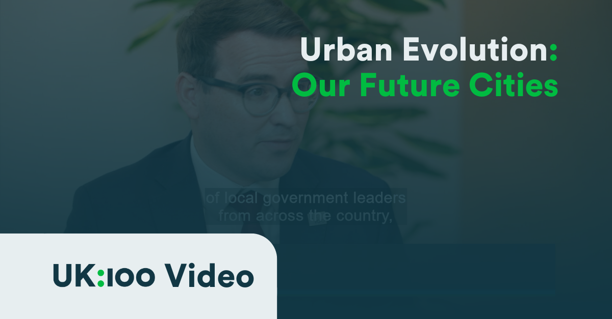 A graphic reads: "Urban Evolution: Our Future Cities"